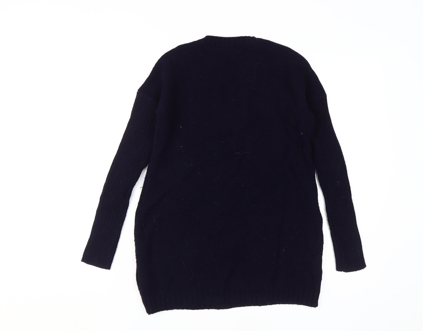 Mayoral Jeans Teens Blue Cable-Knit Pullover Jumper