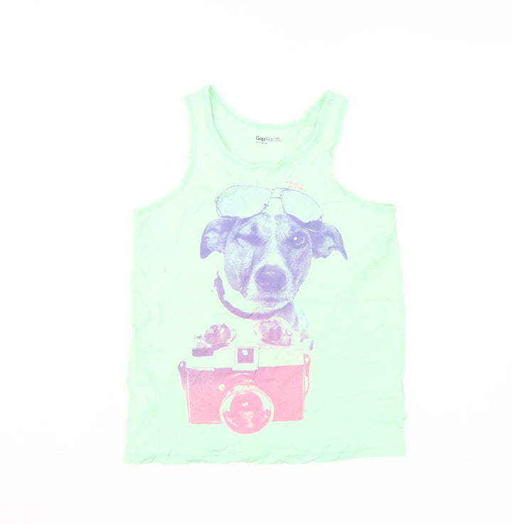 Gap Kids Boys Green Graphic Tank 14-15 Years