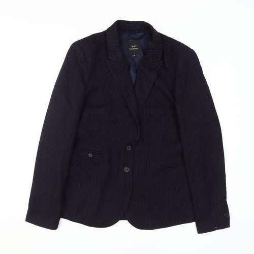Next Women's Black Pinstripe Blazer, Size 14