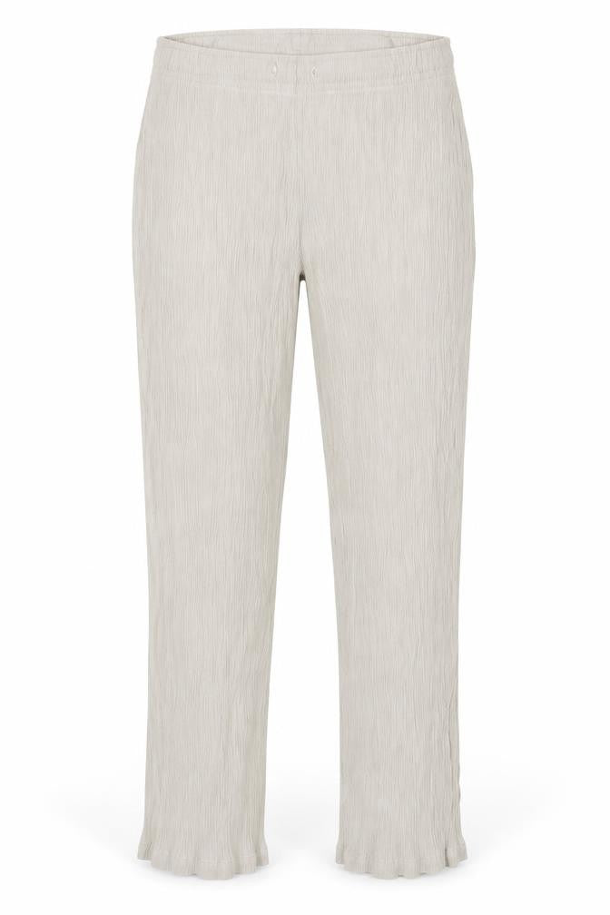 Front view of Damart Women's Ivory Straight Trousers, size 14