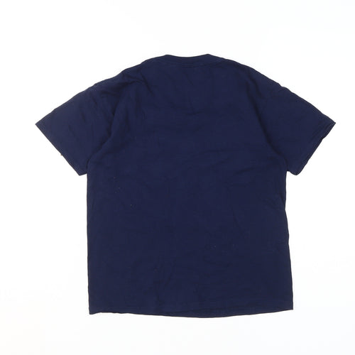 Disney Boys Blue Jolly Christmas T-Shirt, Size M