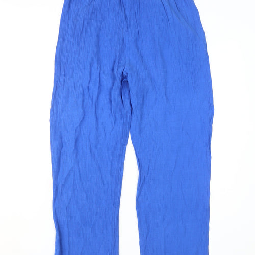 Damart Women's Blue Trousers, Size 16, Elastic Waist, Casual
