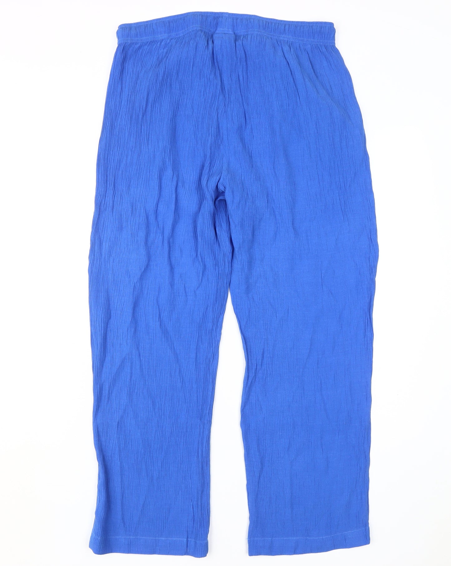 Damart Women's Blue Trousers, Size 16, Elastic Waist, Casual
