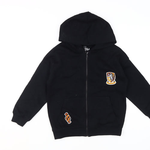 Marks and Spencer Girls Black Harry Potter Full Zip Hoodie 8-9 Years
