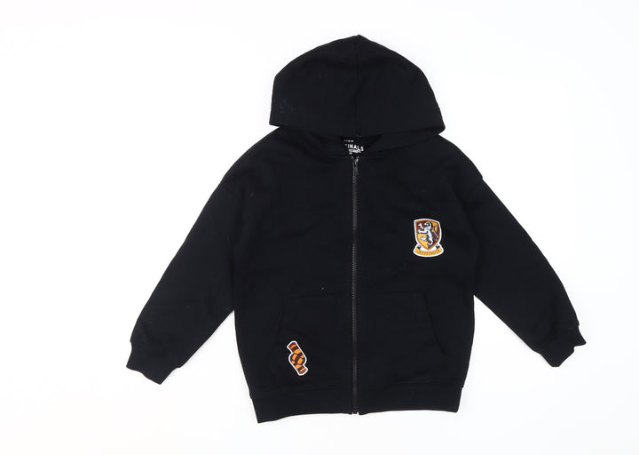 Marks and Spencer Girls Black Harry Potter Full Zip Hoodie 8-9 Years