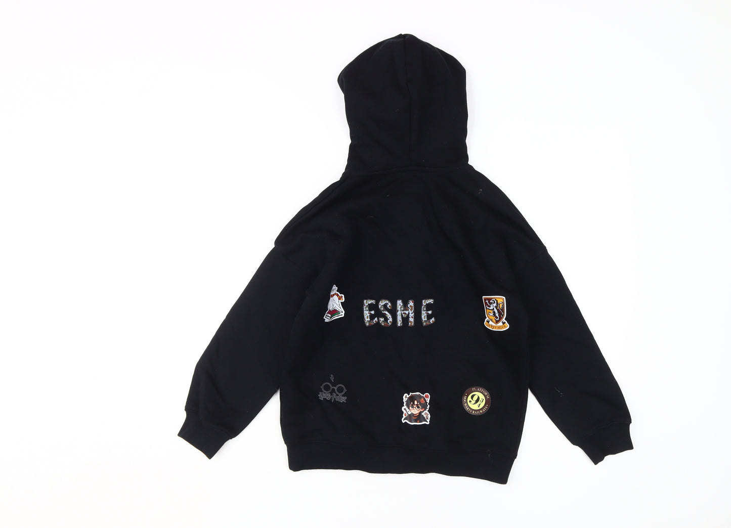 Marks and Spencer Girls Black Harry Potter Full Zip Hoodie 8-9 Years
