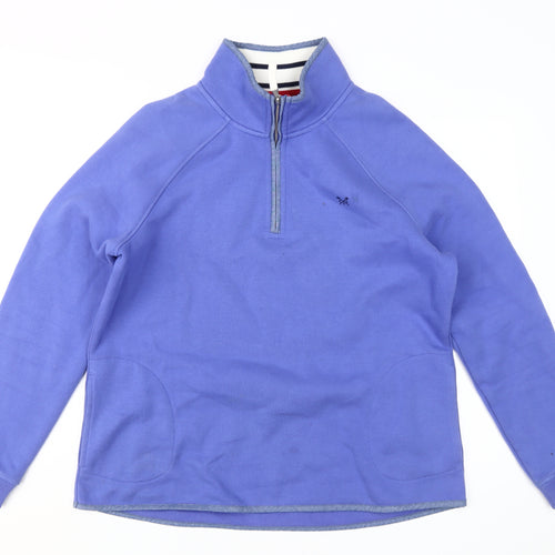 Crew Clothing Women's Blue Pullover Sweatshirt, Size 16