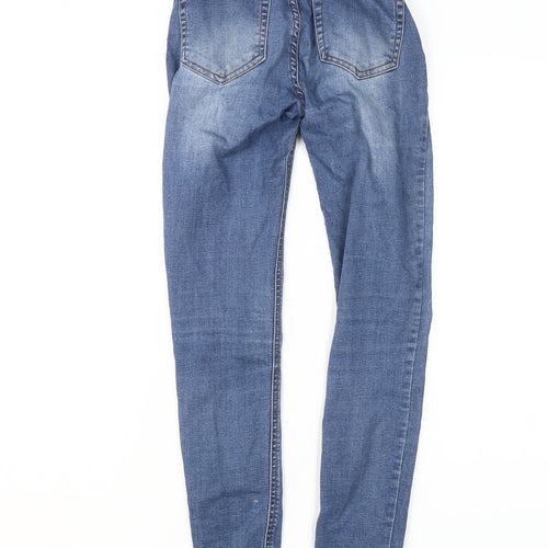Pull&Bear Women's Blue Skinny Jeans Size 6