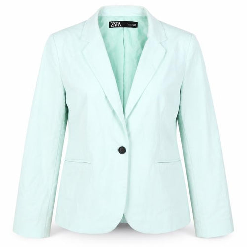 Zara Women’s Green Blouse Size 12, Classic Business Style