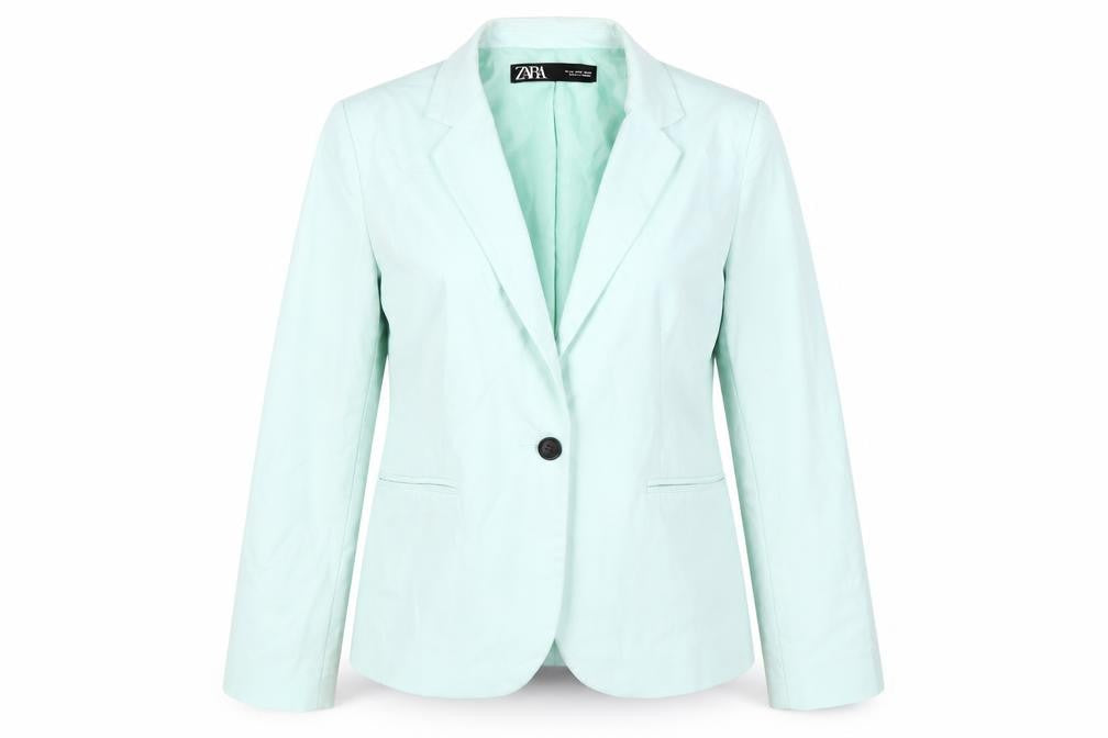 Zara Women’s Green Blouse Size 12, Classic Business Style