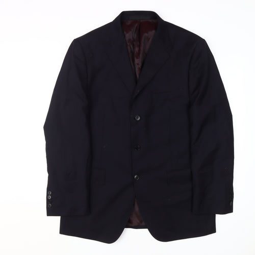 Marks and Spencer Men's Blue Wool Cashmere Blazer 42R