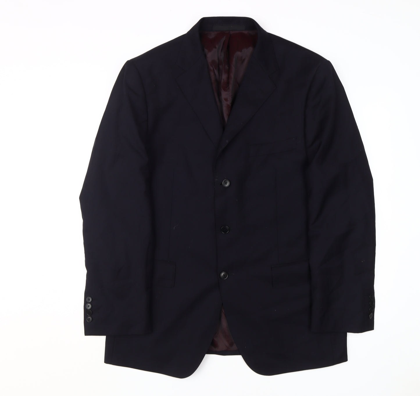 Marks and Spencer Men's Blue Wool Cashmere Blazer 42R