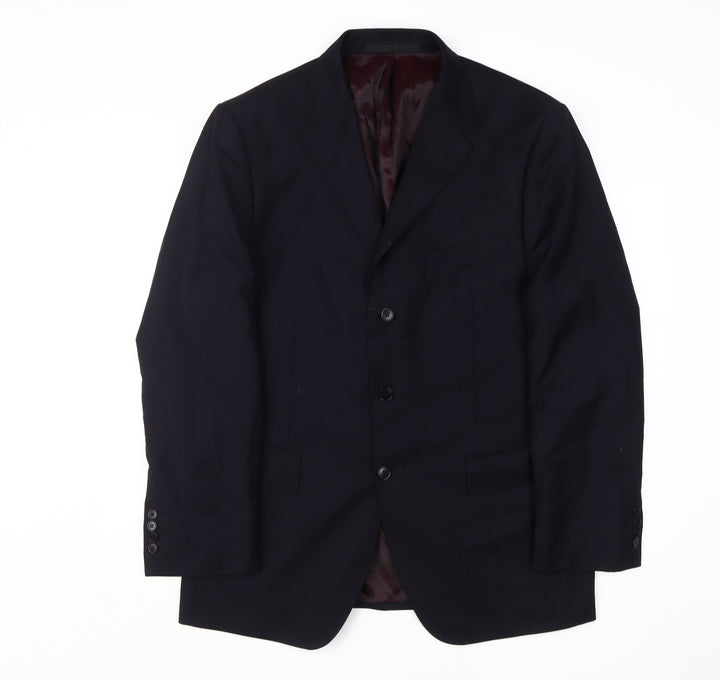 Marks and Spencer Men's Blue Wool Cashmere Blazer 42R