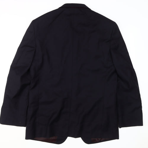Marks and Spencer Men's Blue Wool Cashmere Blazer 42R