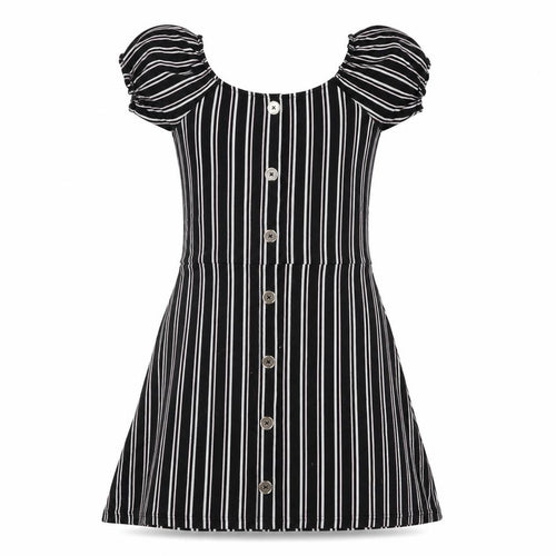 Firetrap Girls Black Striped Shift Dress - 11-12 Years