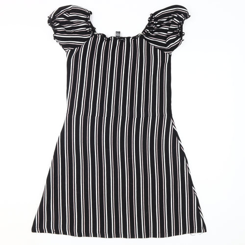 Firetrap Girls Black Striped Shift Dress - 11-12 Years