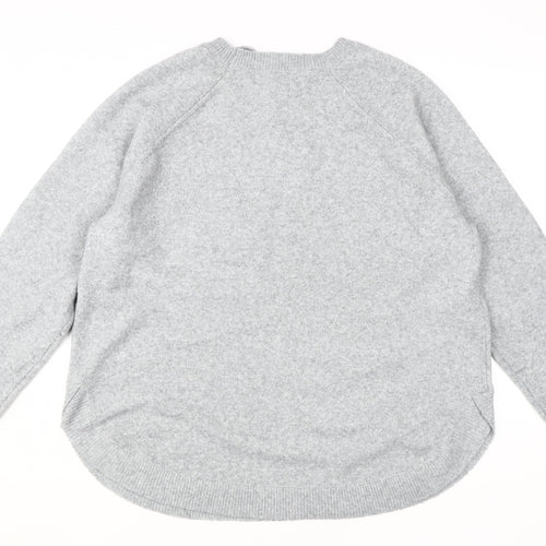 Vero Moda Women's Grey Pullover Jumper, L, Crew Neck