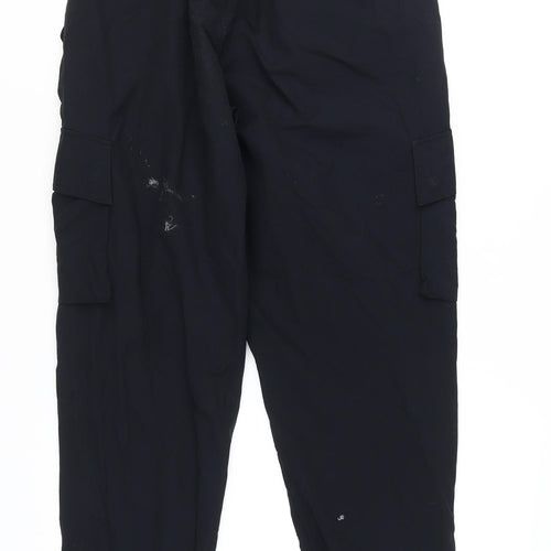 New Balance Men's Black Cargo Trousers, L, Regular Fit