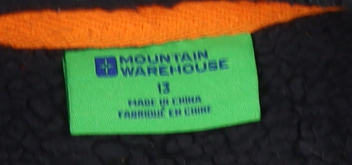 Mountain Warehouse Boys Black Full Zip Hoodie - 13 Years