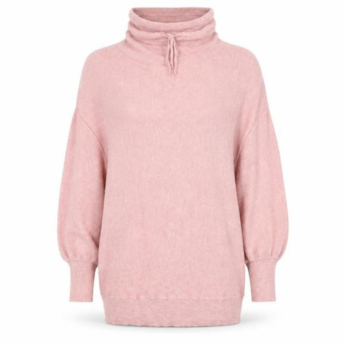 Cynthia Rowley Women's Pink Cowl Neck Jumper Size L