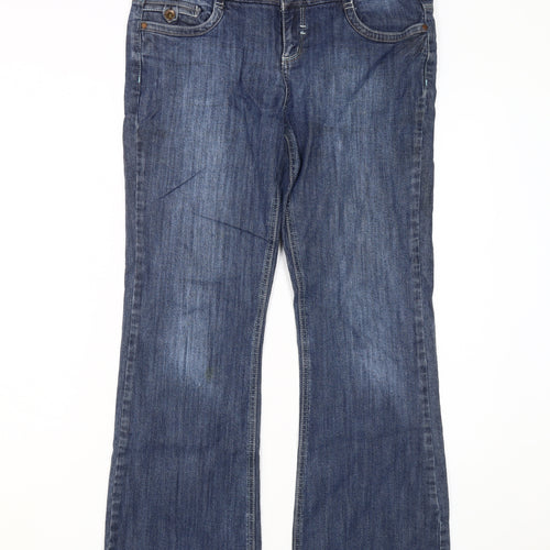 Next Women’s Blue Straight Jeans Size 14 Petite