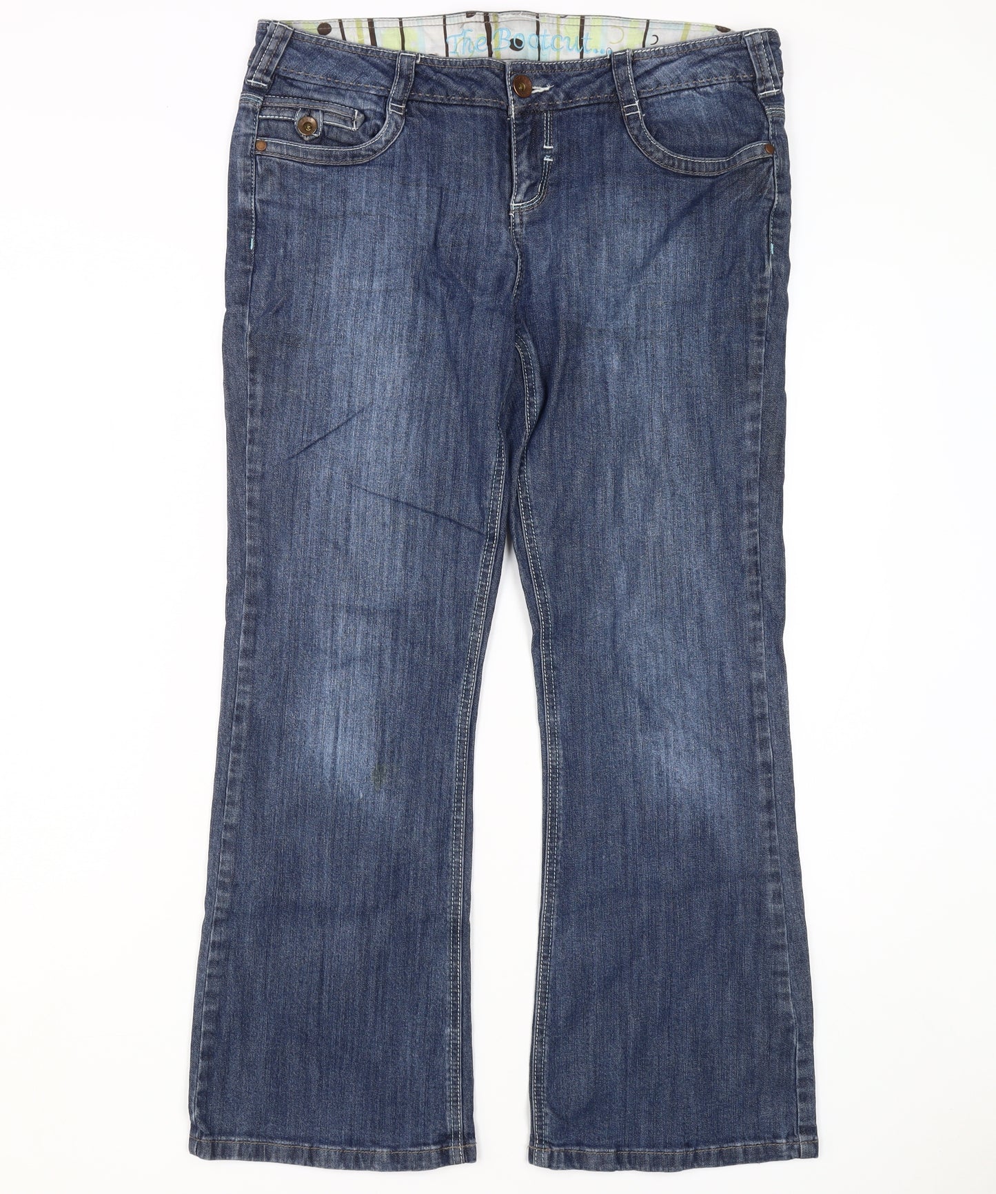 Next Women’s Blue Straight Jeans Size 14 Petite