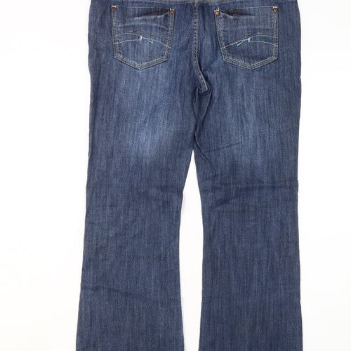 Next Women’s Blue Straight Jeans Size 14 Petite