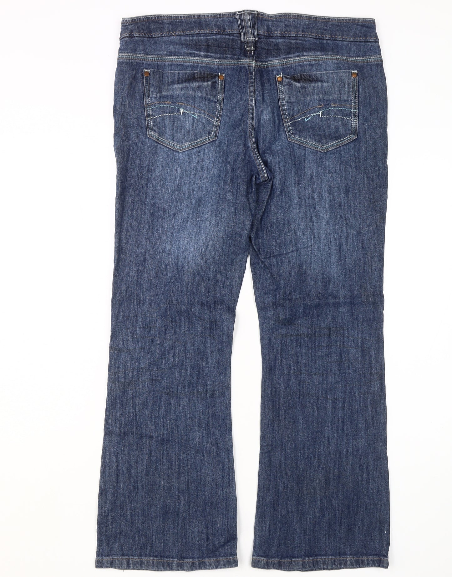 Next Women’s Blue Straight Jeans Size 14 Petite