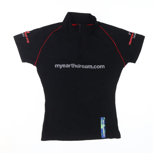 Honda Racing Team Black High Neck T-Shirt M
