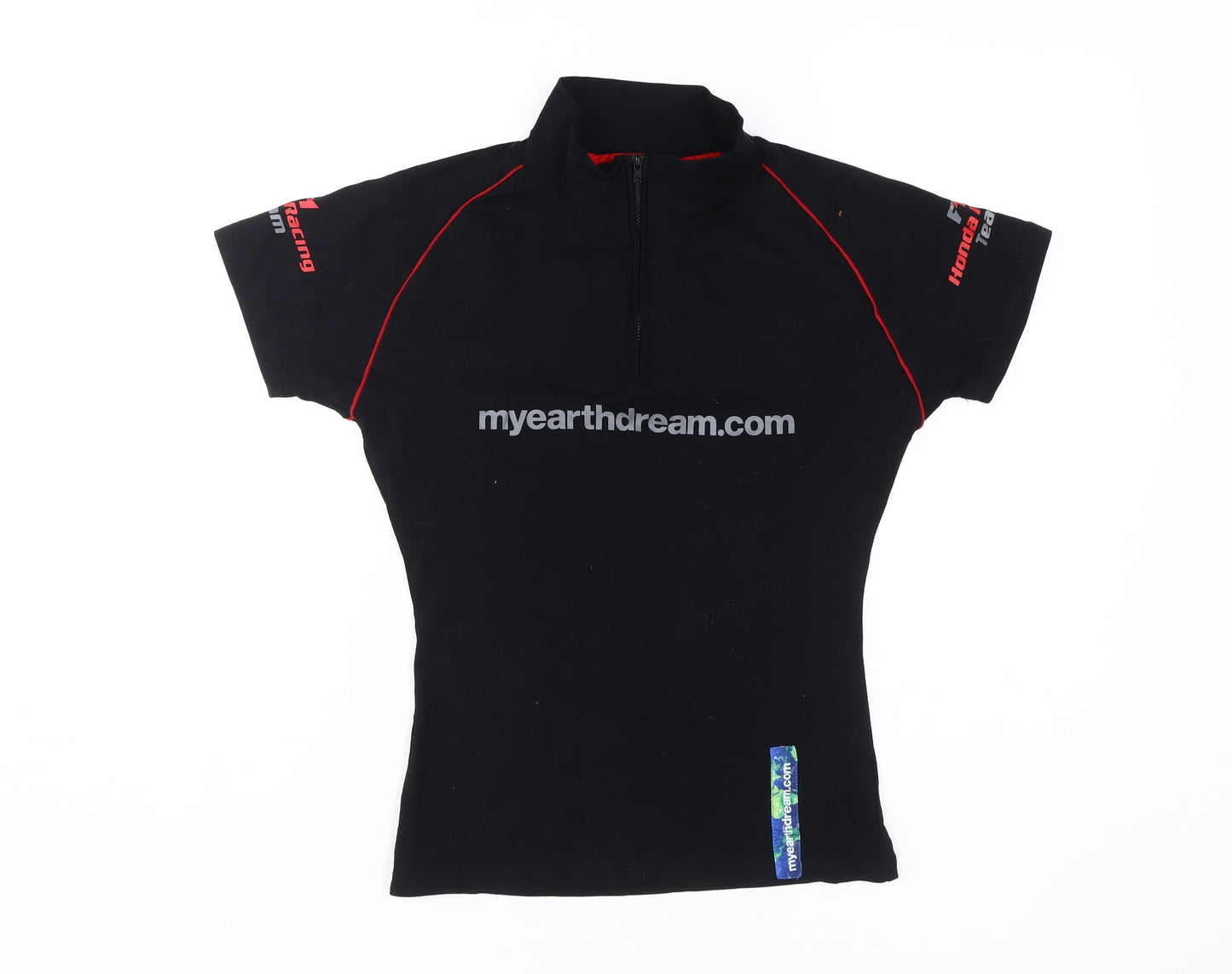 Honda Racing Team Black High Neck T-Shirt M