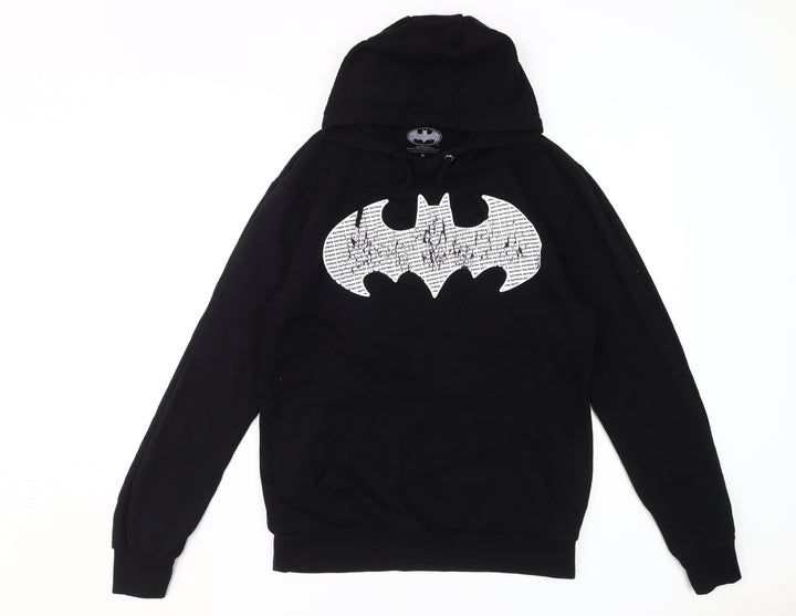 Batman Black Graphic Hoodie, Unisex M, Pullover Style