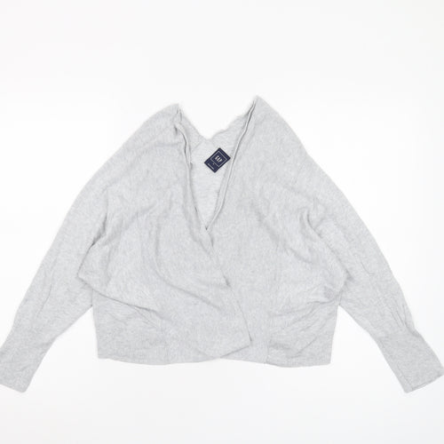 Gap Women's Grey Cardigan M Knit V-Neck