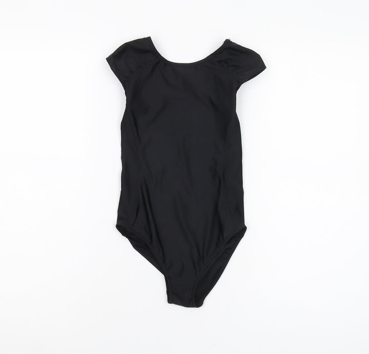 Decathlon Girls Black One Piece Swimsuit Size 12