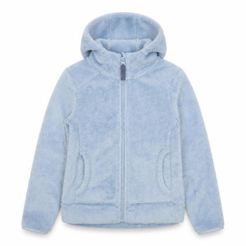 Decathlon Girls Blue Hooded Fleece Jacket 7-8 Years