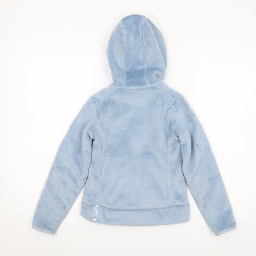 Decathlon Girls Blue Hooded Fleece Jacket 7-8 Years