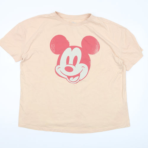 Very Beige Womens Cartoon Crew Neck T-Shirt Size 18
