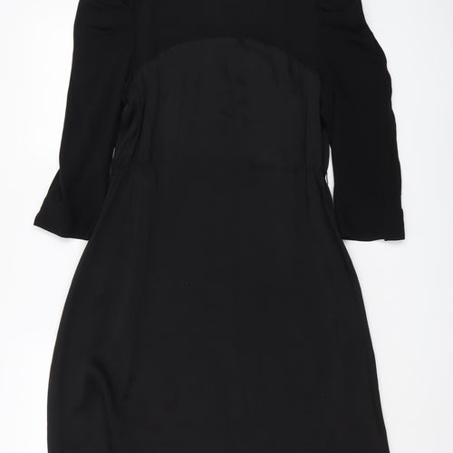 Monsoon Black Shift Dress Women Size 10