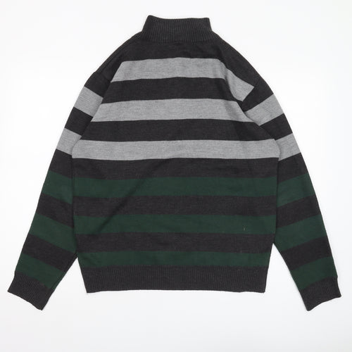 Pierre Cardin Men's M Striped Full Zip Jumper Multicoloured