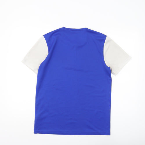 Adidas Men's M Blue Short Sleeve Crew Neck T-Shirt