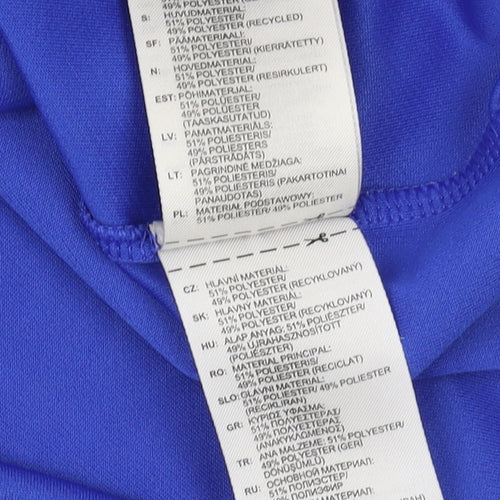 Adidas Men's M Blue Short Sleeve Crew Neck T-Shirt