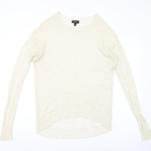 Topshop Women's Ivory Pullover Jumper UK 10