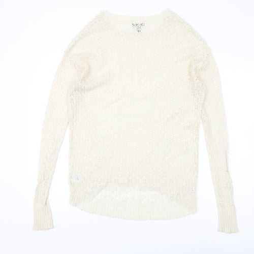 Topshop Women's Ivory Pullover Jumper UK 10