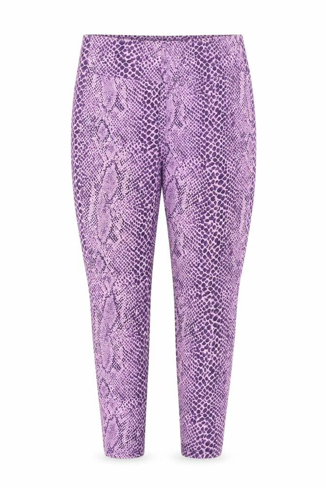 Front view of NINET2SIX Women's Purple Animal Print Jegging, size 16