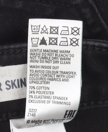 Marks and Spencer Women's Black Skinny Jeans Size 10