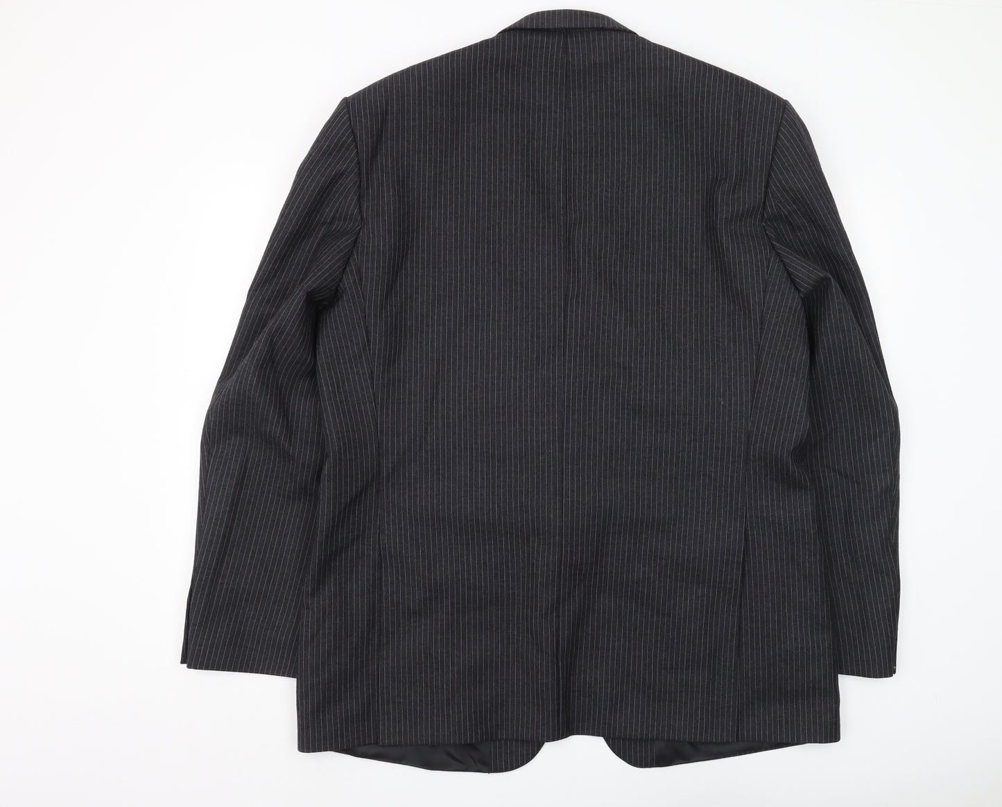 Label Tailoring Men's Black Striped Blazer 46L