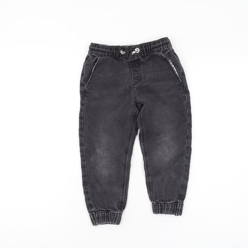 Joules Boys' Black Tapered Jeans, 3 Years, Casual Wear
