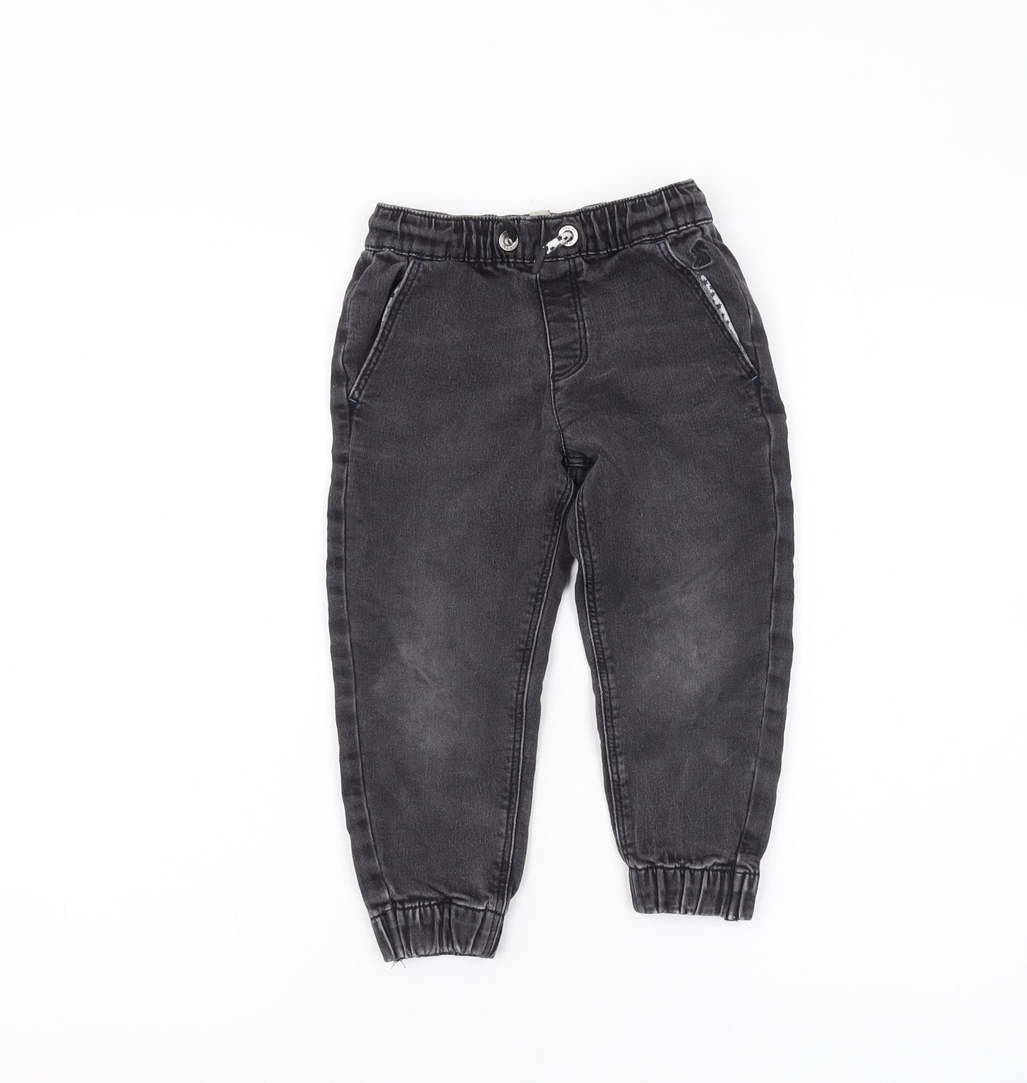 Joules Boys' Black Tapered Jeans, 3 Years, Casual Wear