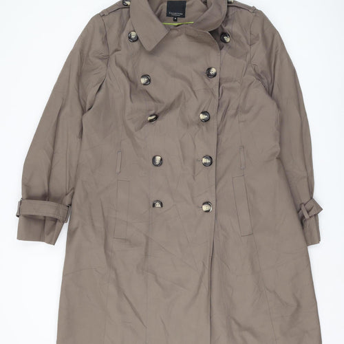 Debenhams Women's Brown Trench Coat, Size 18