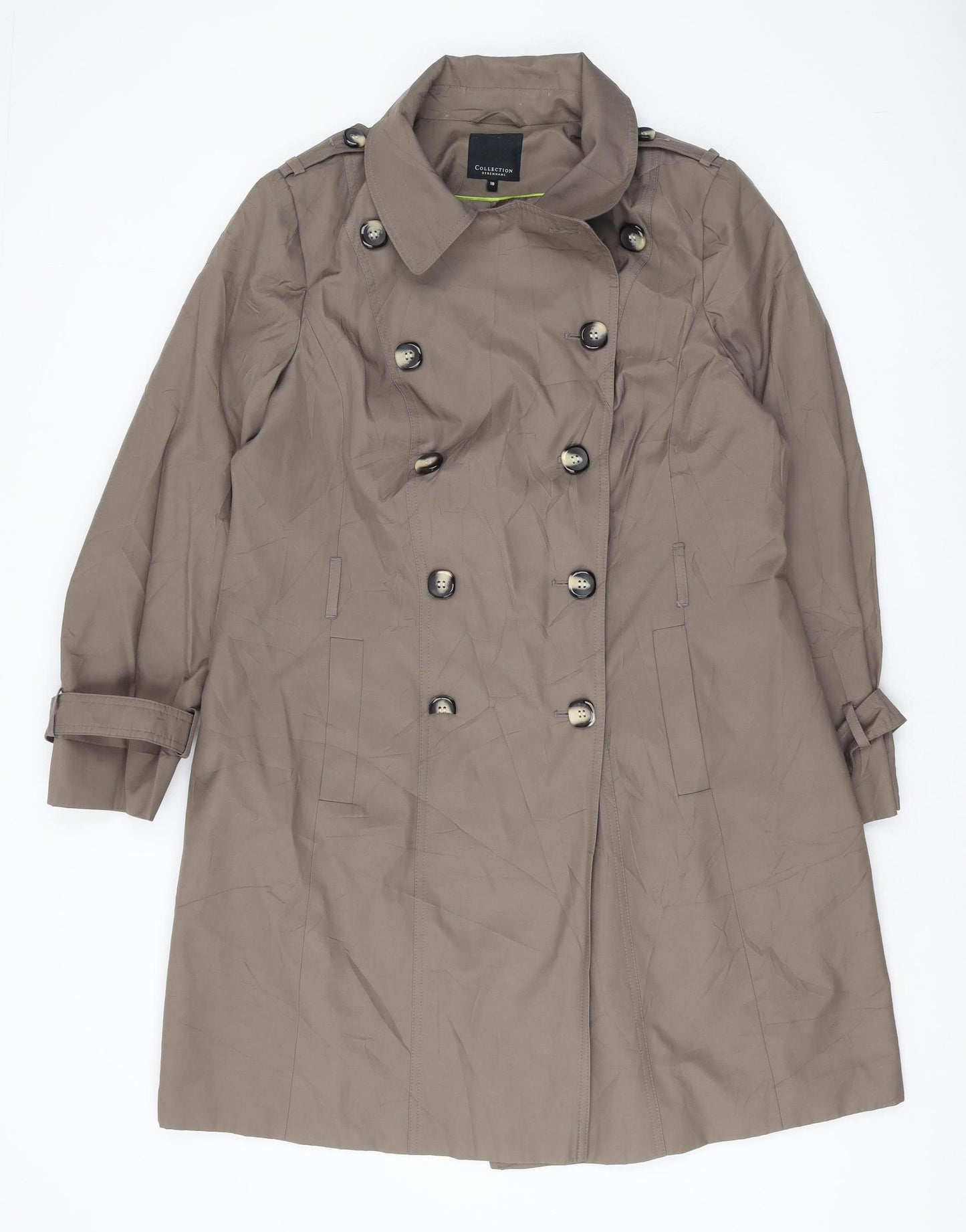 Debenhams Women's Brown Trench Coat, Size 18