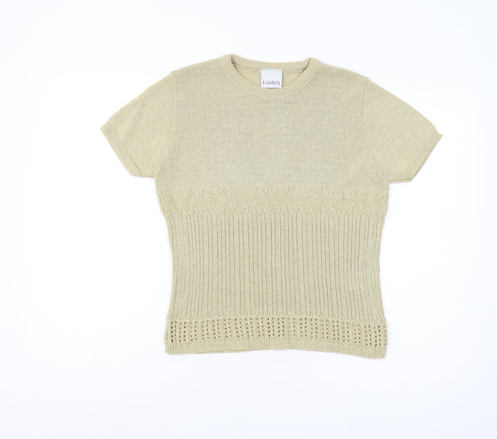 Eastex Women Beige Pullover Jumper M